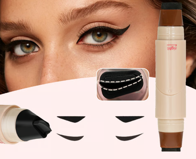 Στυλό Eyeliner με διπλή κεφαλή και περιστρεφόμενο σχεδιασμό